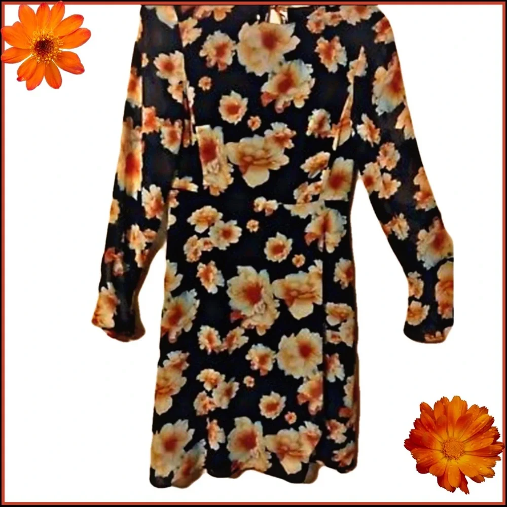 NWT Betsey Johnson Sz 2 Silky Dress - Picture 4 of 11